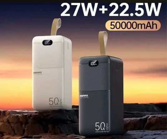 50000mAh Remax RPP-117 Piloteer Series  PD-27W & QC-22.5W Fast Charging Power Bank