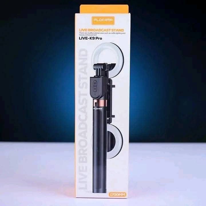 Plokama K9 Pro Double LED Selfie Stick Tripod